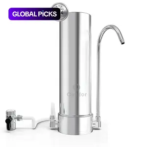Countertop Water Filter System,Rapid Flow,6-8Months or 8000 Gallons Long-Life,5-Stage Filtration- Reduces Chlorine,Heavy Metals,Bad Odors,add Mineral Material-Includes 1 Filter #GLOBAL PICKS