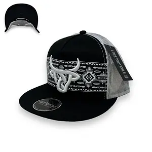 Lost Calf Hat - Shima Black/White Flat