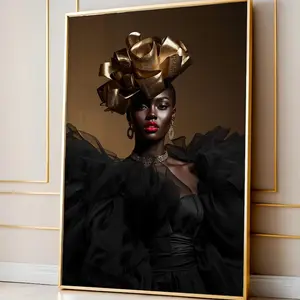 Black Woman Art, Urban Wall Art, Black Art Prints, Black Girl Wall Art, Afro Fashion Artwork