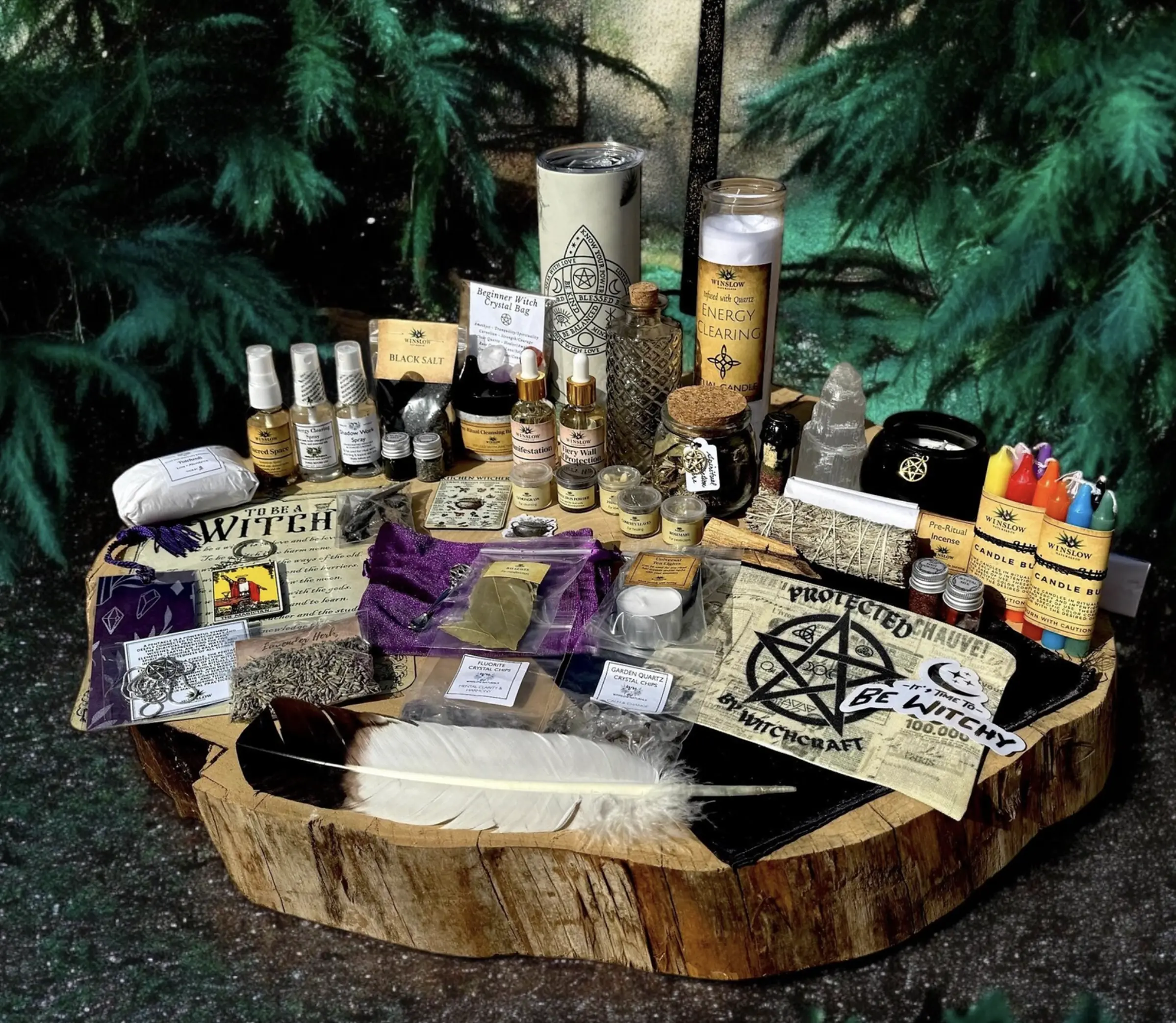 Deluxe Beginner Witch Kit, Witchcraft Box, Handcrafted Metaphysical