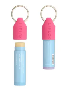 5 Pack LipLok Lip Balm Holder Key Ring - Keeps Lip Balm Secure & Accessible.  Compact Accessory for On-the-Go Use!