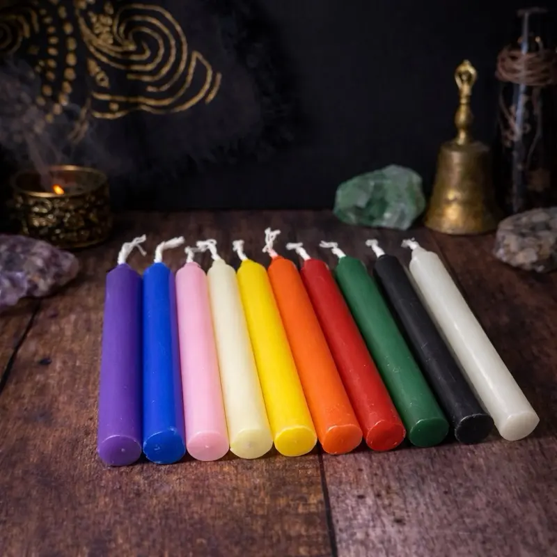 Ritual Taper Candles Set of 10 4 Inch Spell Candles for Manifestation & Intention Work Mixed or Single Color Option Decor Ornaments