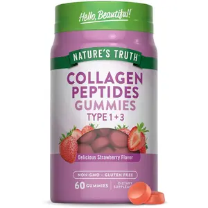 Collagen Peptides Gummies | 60 Strawberry Flavor Gummies