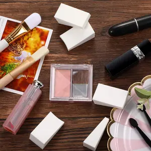 100 Pieces Makeup Sponge Cosmetic Latex Free Wedges Makeup Sponges for Foundation Small Wedge Shaped Smooth for Blending Liquid Cream Foundation Tools Festival(White)