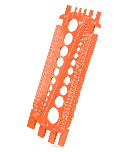 Orange Screw Bolt Nut Thread Measure Gauge Size Checker for Sorting Hardware DIY Projects Essential Tool