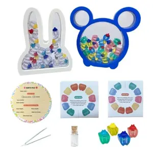 Baby Tooth Box  Kids Keepsake Organizer Gift for Baby Teeth, Cute Children Tooth Container with Tweezers to Keep the Childwood Memory