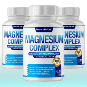 3AAA 7-in-1 Magnesium Complex 1000mg, Multi-Form Magnesium, 90 Vegan Capsules, USA Made Dietary Mineral Supplement Fitness