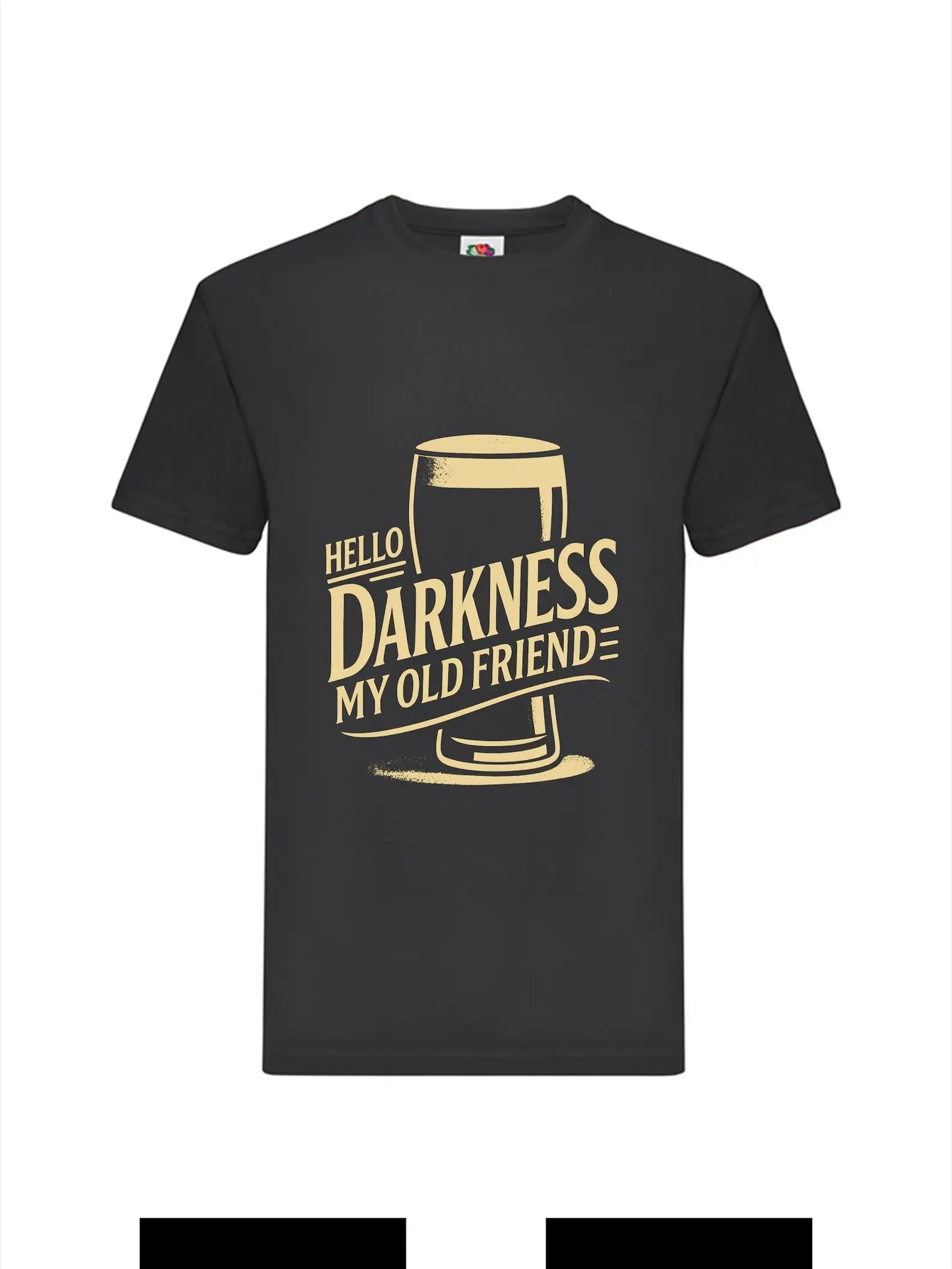 T-shirt Hello Darkness T-shirt: lrish Stout Lover T-shirt in Guinness style-beer-ale-alcohol