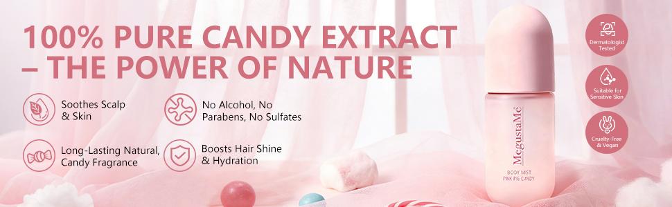 Pink candy perfume spray 100ml, sweet candy fragrance, light non stick daily perfume, warm and delicious fragrance, gift for her