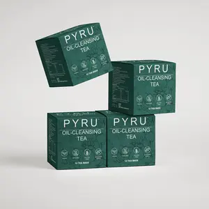 Pyru Oil-Cleansing Tea 4 Pack Gentle Essence of Herbs Pure Ingredients Natural Herbal Infusion Made in China Beverage Flavor - Organic