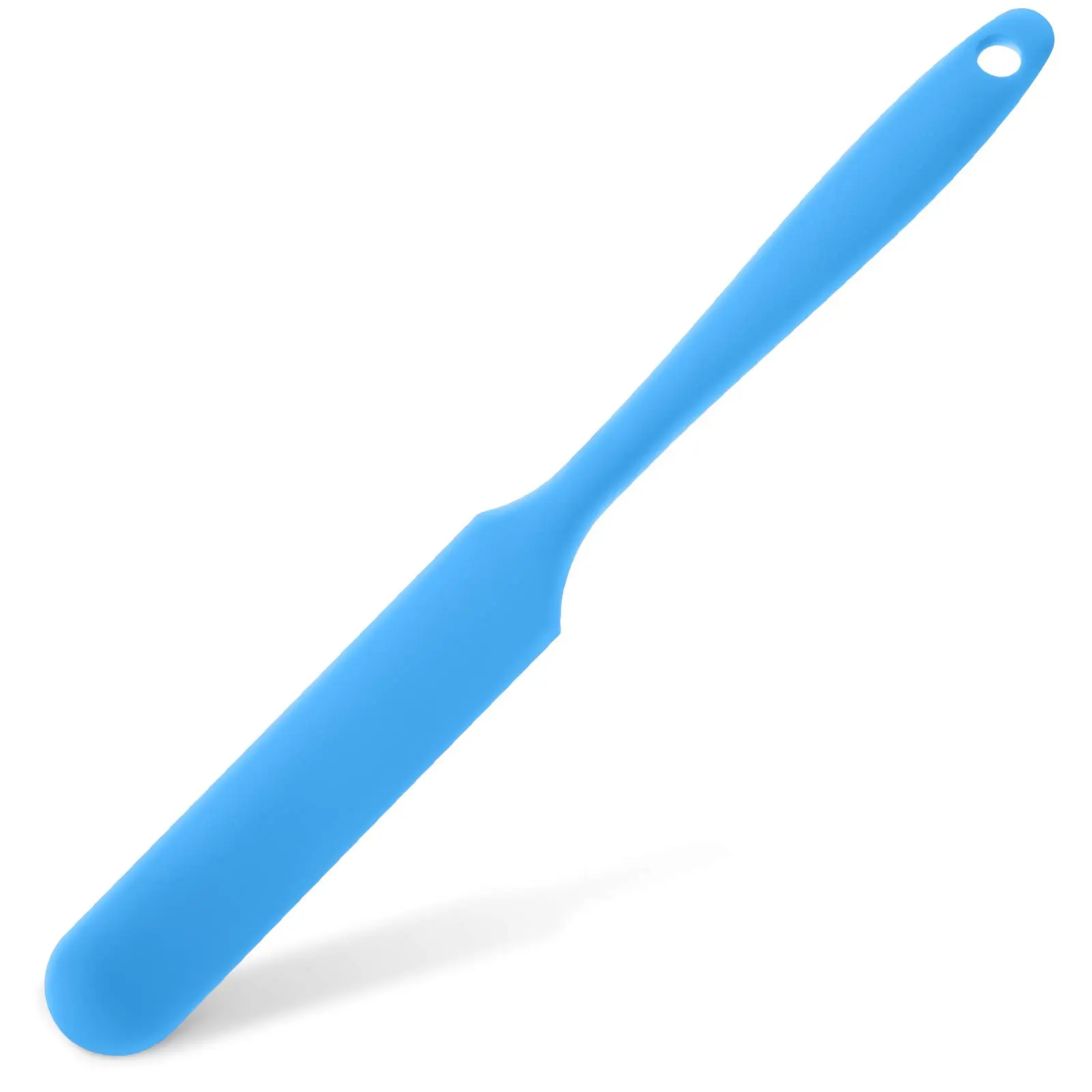 Reusable Silicone Wax Spatula with Long Handle, Large Non-Stick Applicator for Gentle Body Care, Hair Removal Cream and Skin-Safe Waxing, Wax Blue Waxing