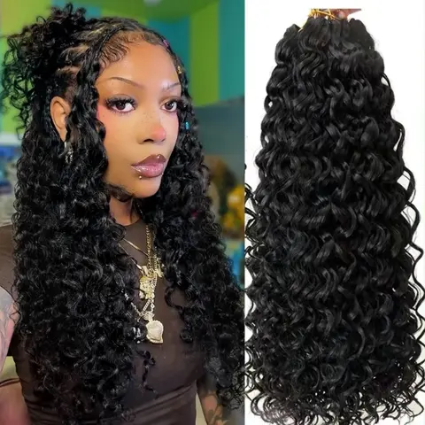 【LIVE-ONLY】VIPbeauty Indian Curly Crochet Human Hair 60g/50g Knotless Pre-Separated Feather Burmese Curly Human Hair Crochet Bundles 3C4A Lightweight Reusable Remy Hair Extensions for Women Natural Black Color#SohoChic
