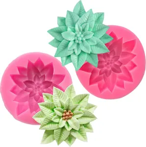 Holly Leaf Silicone Mold for Gummies Chocolate Candies Cakes Baking Candles Soap Pastries Polymer Clay Christmas Decorations