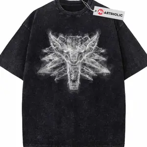 The Witcher Shirt, Game Shirt, Vintage T-Shirt , Graphic Tee, Unisex Fashion, Full Color, Full Size, For Men, For Women
