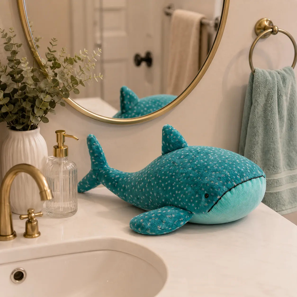 Jellycat Ocean Whale Plush – Cute Blue Whale Stuffed Animal, Soft Sea Life Plush Toy, Adorable Gift for Kids & Ocean Lovers