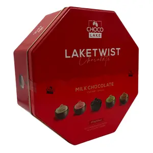ChocoLake LAKETWIST Assorted Flavors Milk Chocolate Creamy with Filling 650g - Luxury Tin