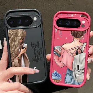 coffee dependence Phone case suitable for Google Pixel 7 5G/Pixel 7a 5G/Pixel 7 Pro/Pixel 8 5G/Pixel 8A 5G/Pixel 8 Pro/Pixel 9 5G/Pixel 9 Pro 5G/Pixel 9 Pro XL/Pixel 10 Pro 5G/Pixel 10 5G/Pixel 9A 5G TPU soft cover casing Smartphone cellphone case