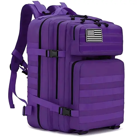 PAKNADA 45L Unisex Tactical Internal Frame Hiking Trekking Rucksack, Durable Oxford Fabric, Cushioned Straps, Modular Storage, Smart Compartments, Zippers, Breathable Back, Pouch-Mount Ready, Trail-Ready Tough Sports Casual Gear