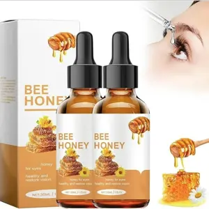 Bee Honey Eye Drops Refreshing Moisturizing Soothing for Dry Astringent Eyes Natural Fast Acting Daily Care 30mL