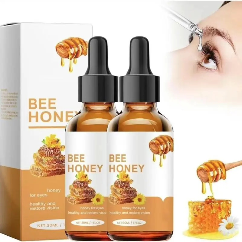 Bee Honey Eye Drops Refreshing Moisturizing Soothing for Dry Astringent Eyes Natural Fast Acting Daily Care 30mL Eye Care Product Eye Health Products