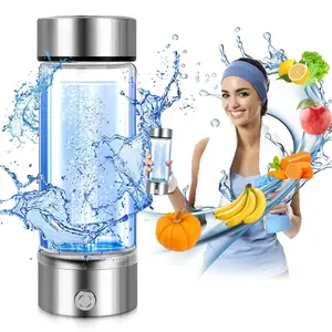 Hydrogen Water Bottle Rechargeable 420ml Hydro Rich Water Maker for Home, Office, and Travel