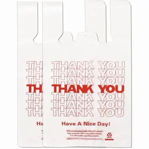 Heavy Duty Thank You Bags (50-100 Pack) | Perfect for Takeout, Grocery & Small Business