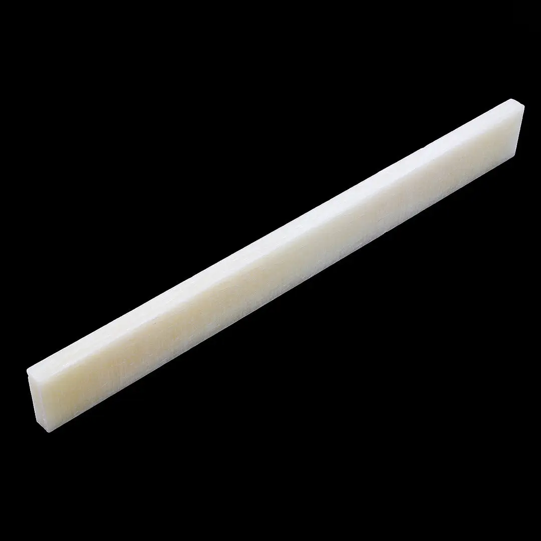 Allparts Unbleached Vintage-Style Acoustic Bone Saddle, Premium Guitar Parts