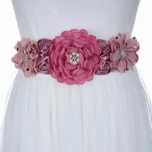 Maternity Sash Belts Rhinestone   Wedding Bridal  Belts with