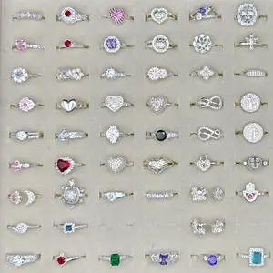 Rings Collection - 925 Sterling Silver Assorted Styles & Sizes with Unique Designs and Sparkling Stones for Every Occasion