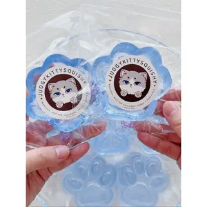 Super Sticky Crystal Clear Cat Paw Squishy