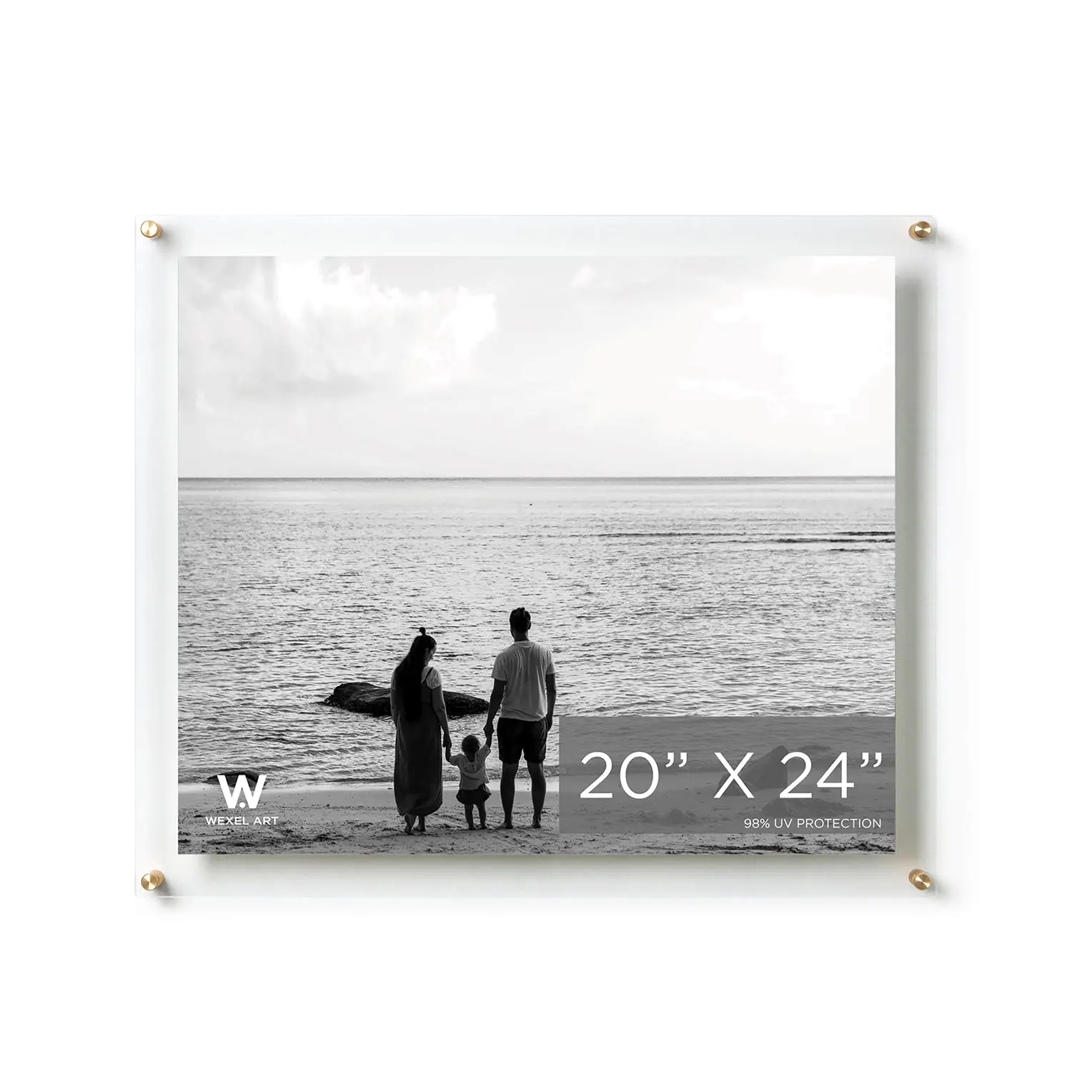 20x24" Modern UV-Grade Acrylic Floating Wall Frame