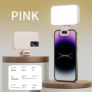 Mobile phone fill light mini portable selfie photography RGB live shooting lighting food LED atmosphere light compact outdoor handheld professional soft light pocket beauty light