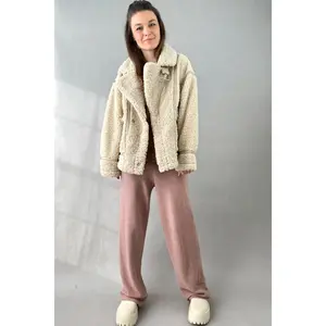 Teddy Bear Jacket Coat - Beige