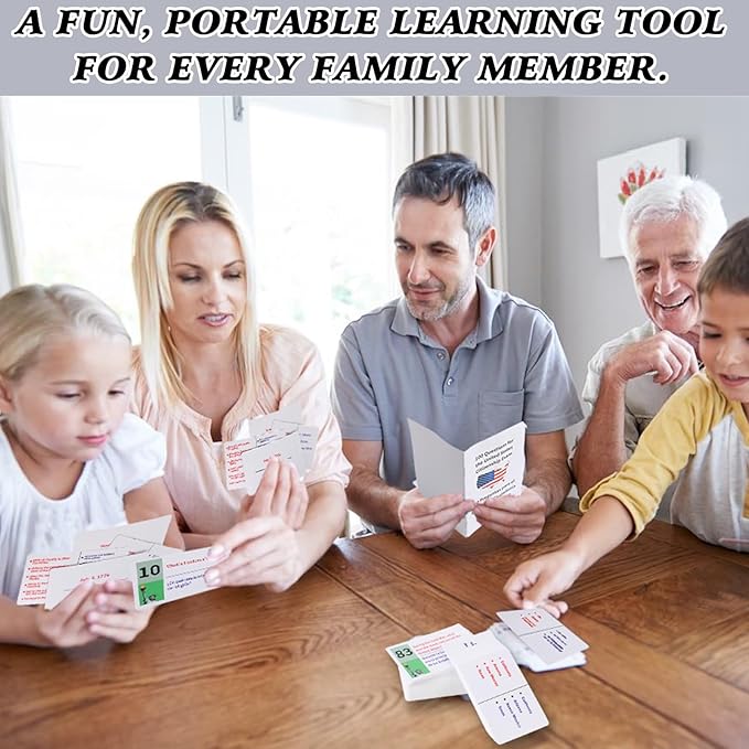 2026-128 Questions US Civic Test Flash Card USCIS Citizenship Flash Card (Questions & Answers) Bilingual Spanish English Naturalization Study Guide CivicsTest Flash Cards Booklet Combo Set college school supplies educational Pass Faster learning tools