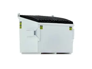 Refuse Trash Bin White Diecast 1:34 Model - First Gear 90-0581