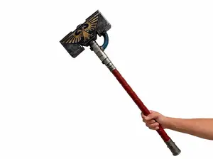 Kinstore 30" PU Foam Thunder Hammer for Cosplay War on the Hammer Costume Replica PU Foam Sword