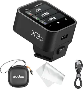 Godox X3 Godox TriggerGodox X3 TTL Wireless Flash Trigger, OLED Touchscreen Flash Transmitter,Built-in Lithium Battery, Flash Trigger