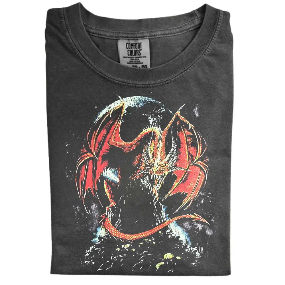 Dragon Shirt Vintage Dragon Graphic T-Shirt, Dragon Tee, Dark Fantasy Shirt, Mythical Creature, Gothic Shirt, Medieval Shirt, Y2K Dark Art