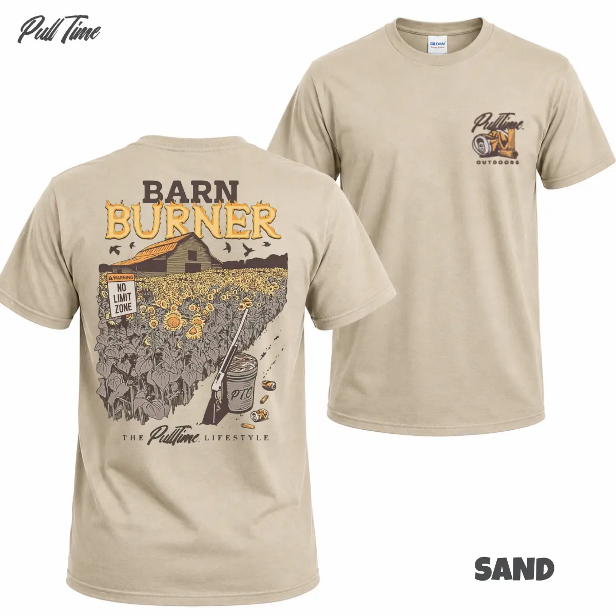 Barn Burner Hunting Shirt, Sunflower Dove Hunting T-Shirt, Waterfowl Hunter Graphic Tee, Duck Hunting Back Print Shirt, Outdoorsman Hunting Apparel, Shotgun Hunting Tee, Gift for Duck Hunters