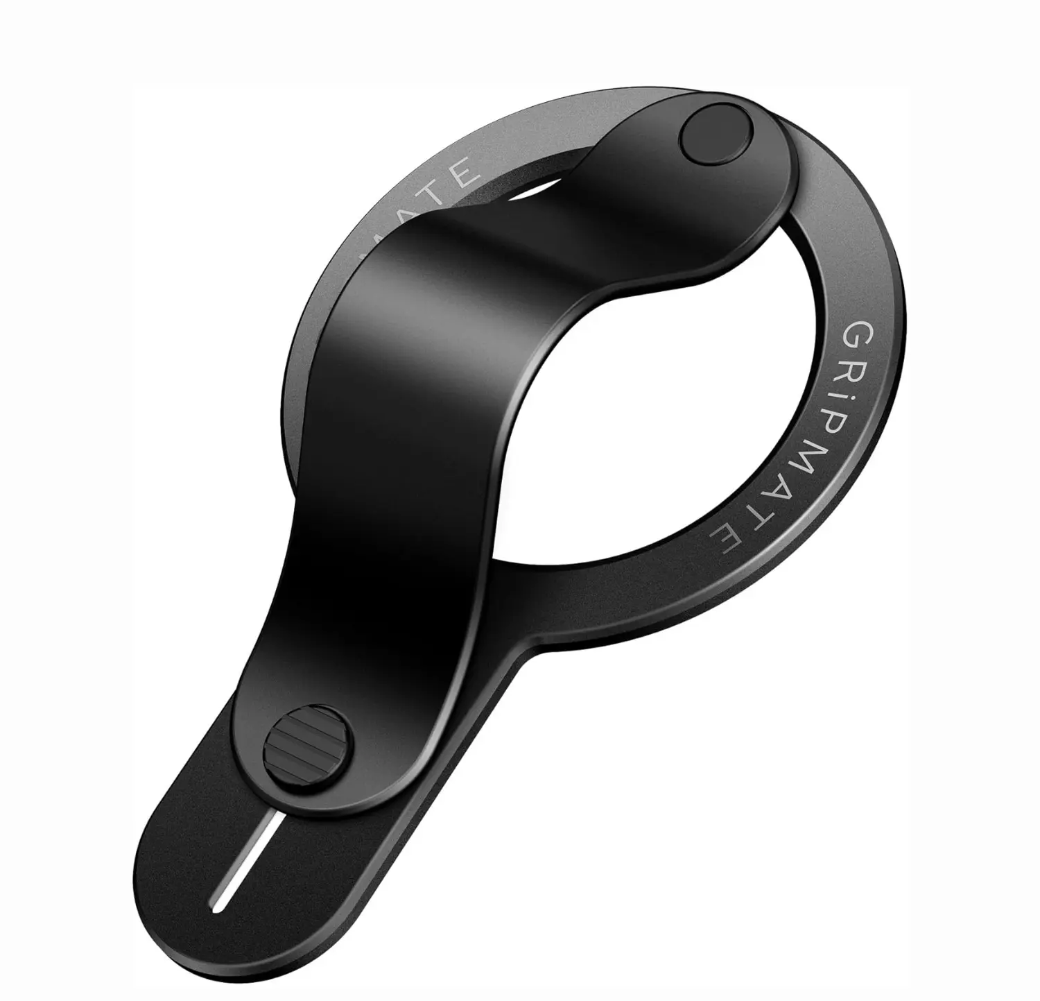 GripMate Magnetic Cellphone Ring Stand - Retractable N52 Magnet Ergonomic Silicone Handle, Hands-Free Mobile Accessory for iPhone & Samsung, MagSafe Wireless Charging Compatible, Aluminium Alloy Landscape Holder, Accessories