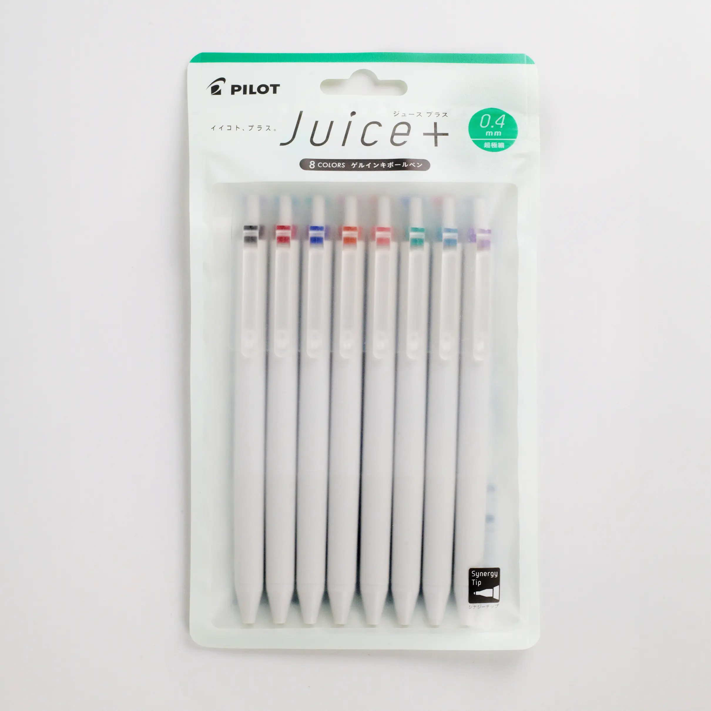 Pilot Juice+ 0.4mm Synergy Tip Gel Pens - 8 Color Set | Cute Japanese Office & Journaling Stationery