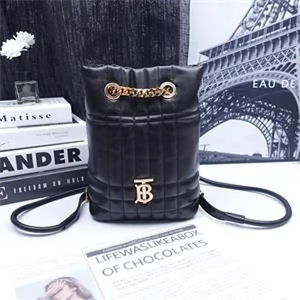 Pre-owned BURBERRY calfskin Backpacks Lola Black Backpack T ZY0000397799