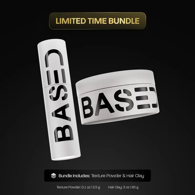BASED Matte Texture Duo | Texture Powder + Texture Clay | Matte Finish & Strong Hold | Science-Backed, High Performance