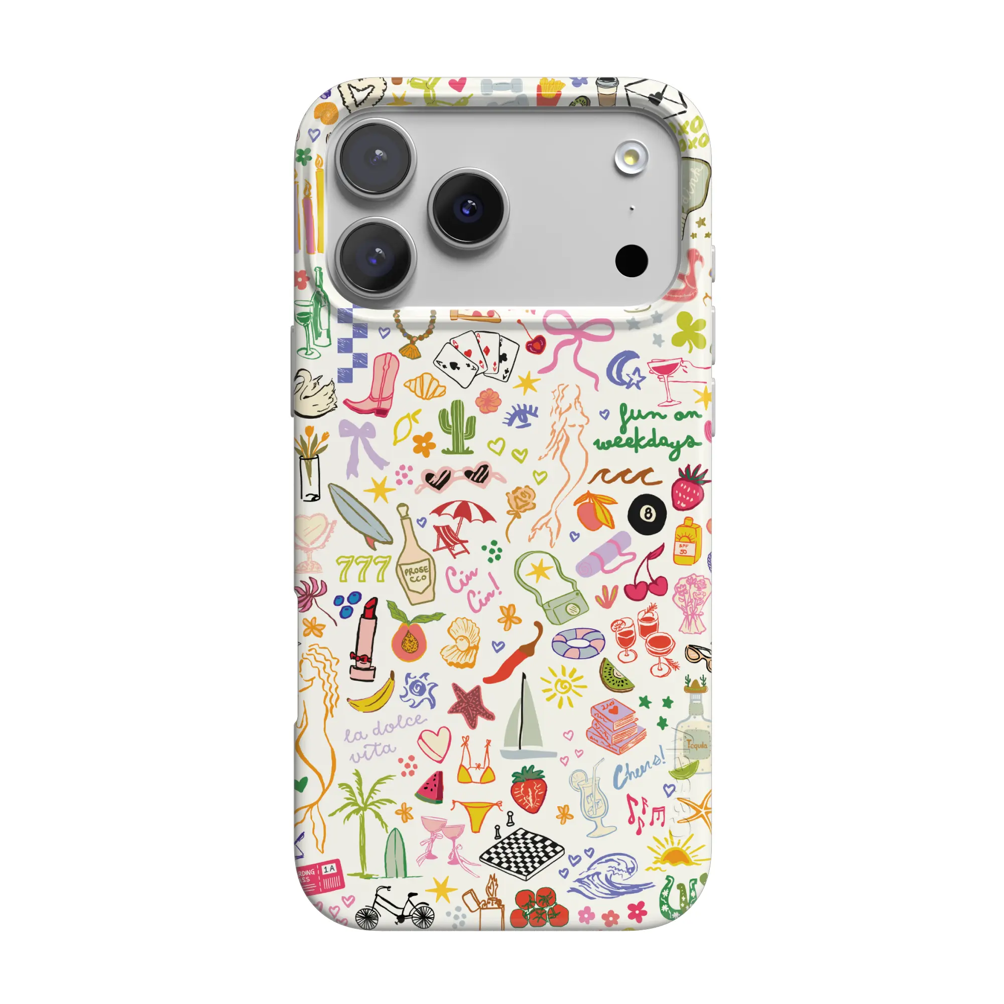 Casely All the Fun Things Classic MagSafe Case for Smartphone, Handheld Cellphone Devices - Drop & Scratch Protection