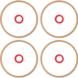 4 Pieces 16010-883-015 Carburetor Cup Gasket Kit Carburetor Gasket Lawn Mower Parts