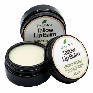 TALORA Tallow Lip Balm: Unscented (0.5oz)