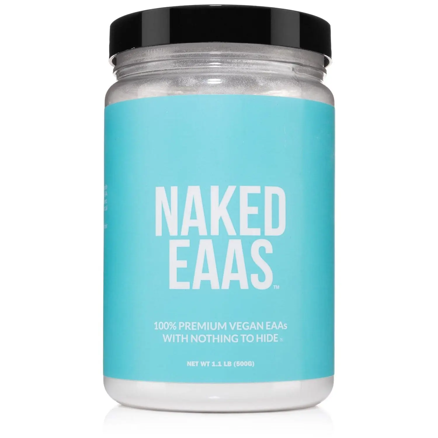 Naked EAAS - 100% Premium Vegan Amino Acids - Fast-Absorbing Blend for Muscle Development & Post-Workout Recovery - Gluten-Free, Soy-Free - 2:1:1 Ratio