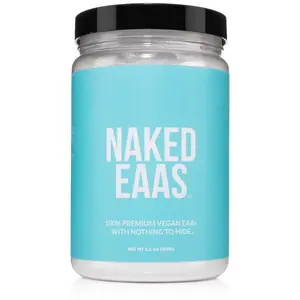 Naked EAAS - 100% Premium Vegan Amino Acids - Fast-Absorbing Blend for Muscle Development & Post-Workout Recovery - Gluten-Free, Soy-Free - 2:1:1 Ratio