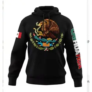 Black Mexico States Design Hoodie