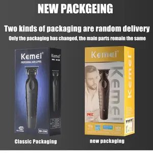Kemei 2299 Professional Hair/Beard Trimmer for Men with T Blade, Cordless Rechargeable